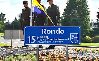 Jedno z rond w Giżycku od dziś nosi nazwę największej brygady w Polsce